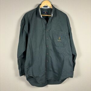 Ralph Lauren Chaps Men’s Large Green Button Down